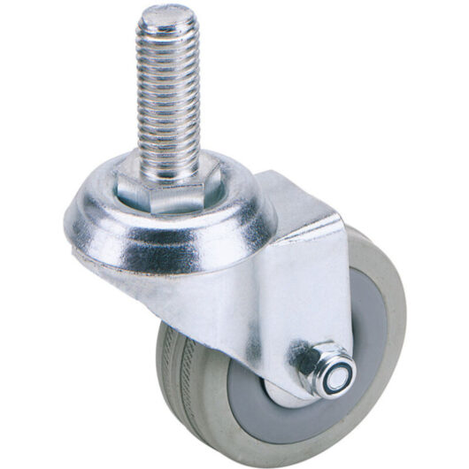 Draper - 50mm Dia. Swivel Bolt Fixing Rubber Castor - s.w.l 50Kg (65470)