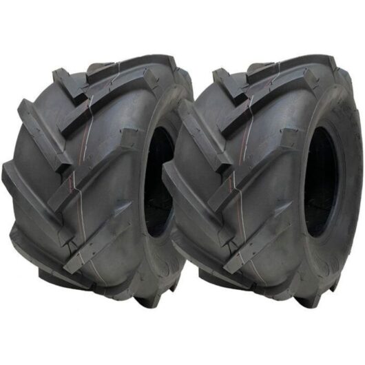 18x9.50-8 Open Center, Sole, Tiller, Lug Industrial Plant Tires - Set 2