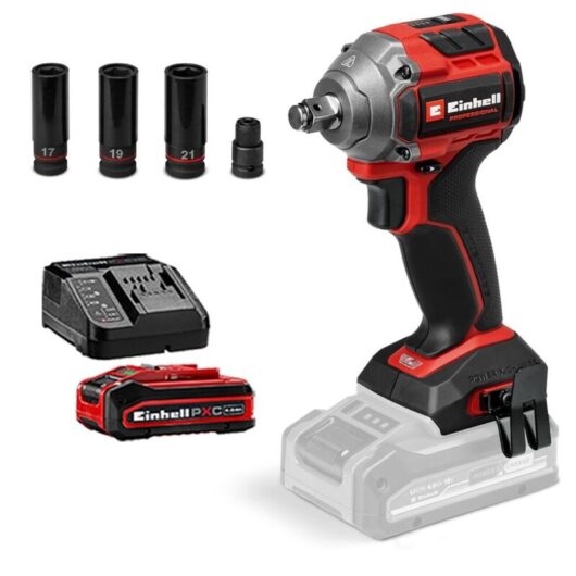 Einhell Professional Brushless 18v Impact Wrench 260Nm TP-CW + 4ah Kit