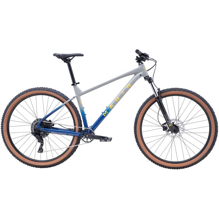Marin Bobcat Trail 3 Hardtail Mountain Bike - 2026 - Grey / Blue, M, 29 Inch