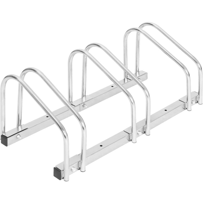 WOLTU Bike Stand Bicycle Parking Rack for 3 Bikes,Silver